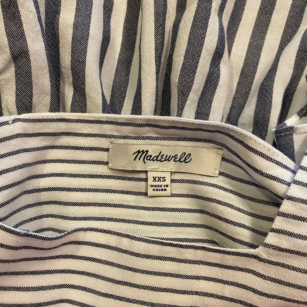 Madewell Popover Striped Dolman Sleeve Blo… - Picture 7 of 8